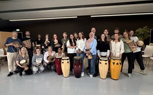 Gruppenfoto vom Event "Trommelfieber"